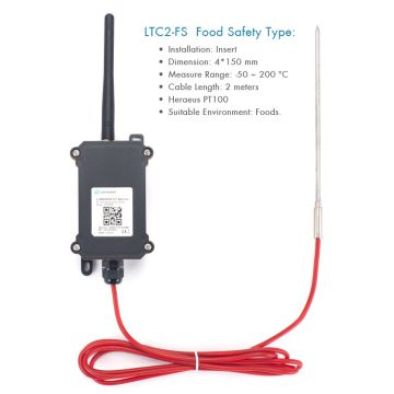 LTC2-FS - LoRaWAN Food Safety Temperature Transmitter LTC2-FS-EU868 Antratek Electronics