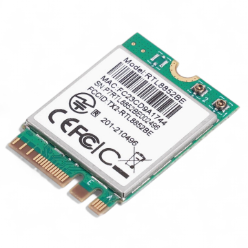 RTL8852BE Wireless NIC, 2.4/5GHz Dual-Band WiFi 6, Bluetooth 5.2 100042928 Antratek Electronics