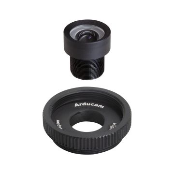 Arducam 50 Degree 1/2.3" M12 Lens with Lens Adapter for Raspberry Pi High Quality Camera LN024 Antratek Electronics